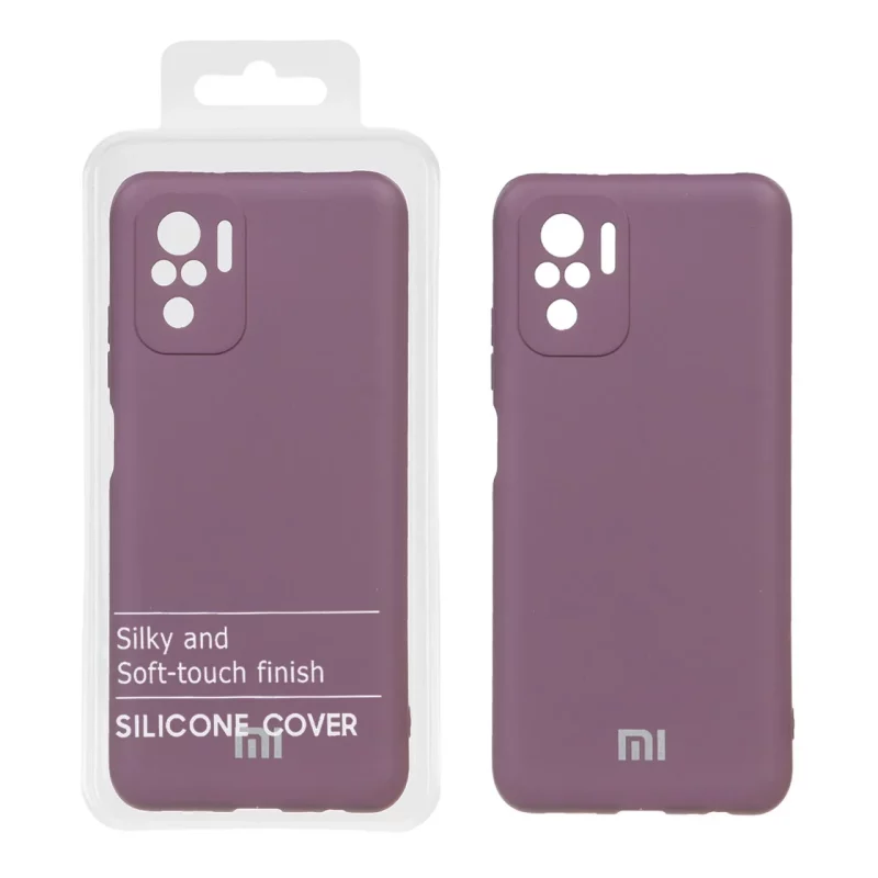 قاب نیو سیلیکون محافظ لنزدار RFF مدل Xiaomi Redmi Note 10 - 4G / Note 10S / Poco M5S - بادمجانی کد7 (پک دار) - تصویر 2