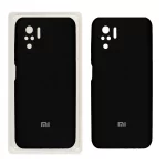 قاب سیلیکونی پاک کنی محافظ لنزدار اورجینال Xiaomi Redmi Note 10S/ Redmi Note 10-4G/ Poco M5S - مشکی (پک اصلی)