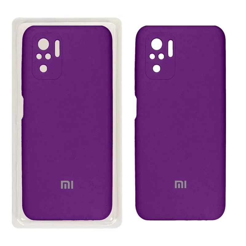 قاب سیلیکونی پاک کنی محافظ لنزدار اورجینال Xiaomi Redmi Note 10S/ Redmi Note 10-4G/ Poco M5S - بنفش (پک اصلی) - تصویر 2
