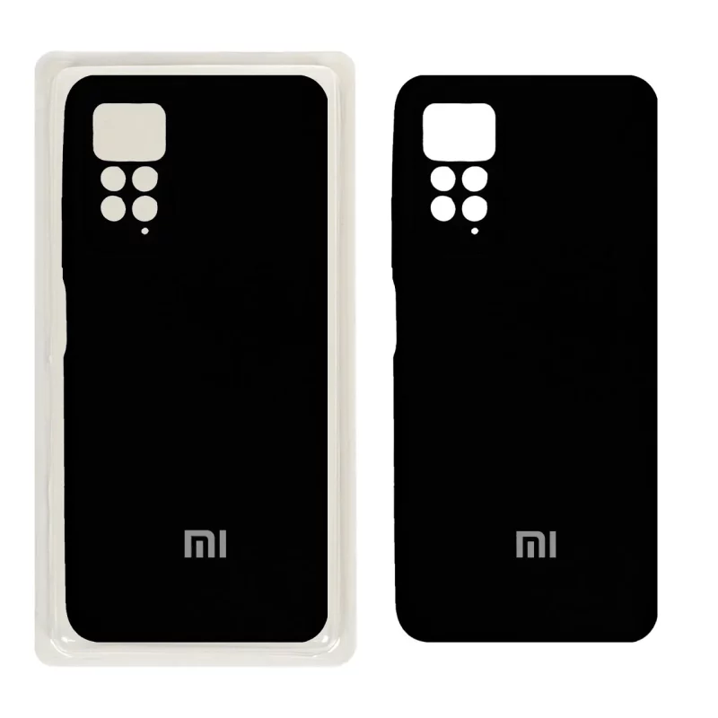 قاب سیلیکونی پاک کنی محافظ لنزدار اورجینال Xiaomi Redmi Note 11 Pro-4G/ Redmi Note 11 Pro-5G/ Redmi Note 11E Pro - مشکی (پک اصلی) - تصویر 2