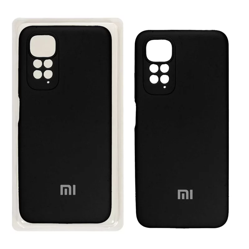 قاب سیلیکونی پاک کنی محافظ لنزدار اورجینال Xiaomi Redmi Note 11S/ Redmi Note 11-4G - مشکی (پک اصلی) - تصویر 2