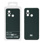 قاب نیو سیلیکون محافظ لنزدار RFF مدل Xiaomi Redmi 12C - سبز تیره (پک دار)