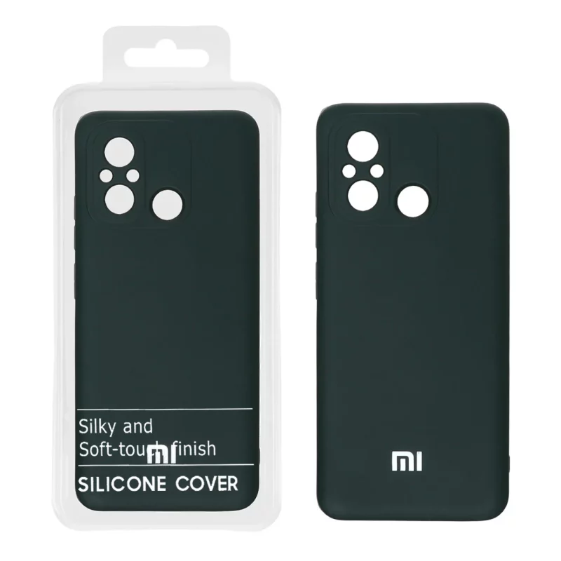 قاب نیو سیلیکون محافظ لنزدار RFF مدل Xiaomi Redmi 12C - سبز تیره (پک دار) - تصویر 2