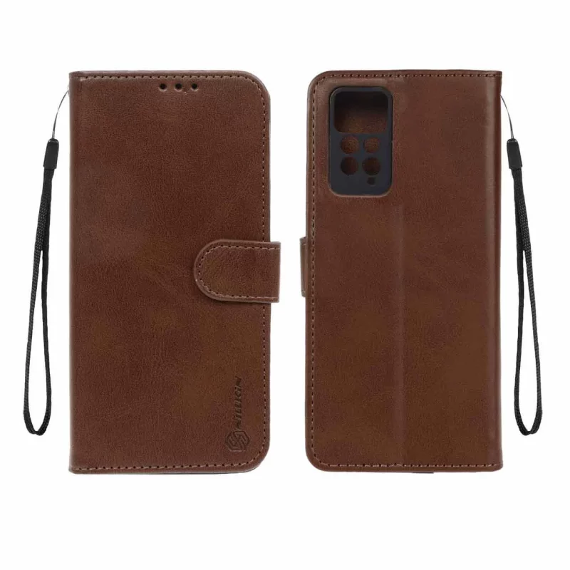 کیف موبایل مگنتی Nillkin مدل Xiaomi Redmi Note 12 Pro 4G / Redmi Note 11 Pro - قهوه ای - تصویر 2