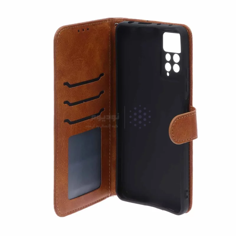 کیف موبایل مگنتی Nillkin مدل Xiaomi Redmi Note 12 Pro 4G / Redmi Note 11 Pro - عسلی - تصویر 3