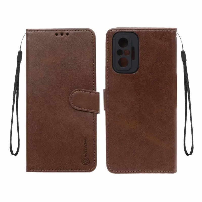 کیف موبایل مگنتی Nillkin مدل Xiaomi Redmi Note 10 Pro-4G / Redmi Note 10 Pro Max - قهوه ای - تصویر 2