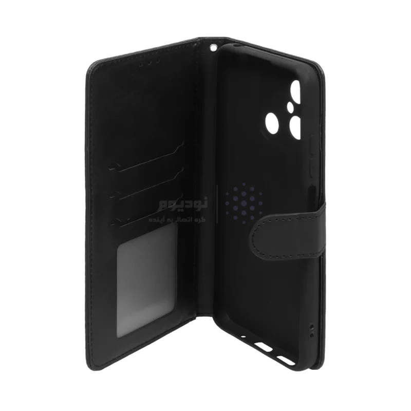 کیف موبایل مگنتی Nillkin مدل Xiaomi Redmi 12C / Redmi 11A / Poco C55 - مشکی - تصویر 3