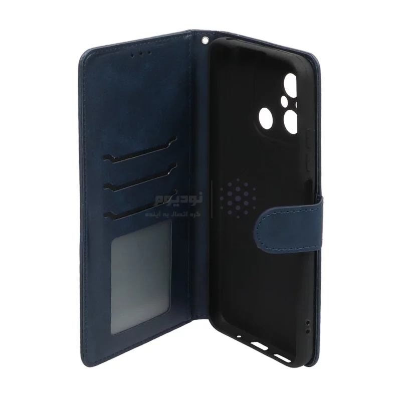 کیف موبایل مگنتی Nillkin مدل Xiaomi Redmi 12C / Redmi 11A / Poco C55 - سرمه ای - تصویر 3