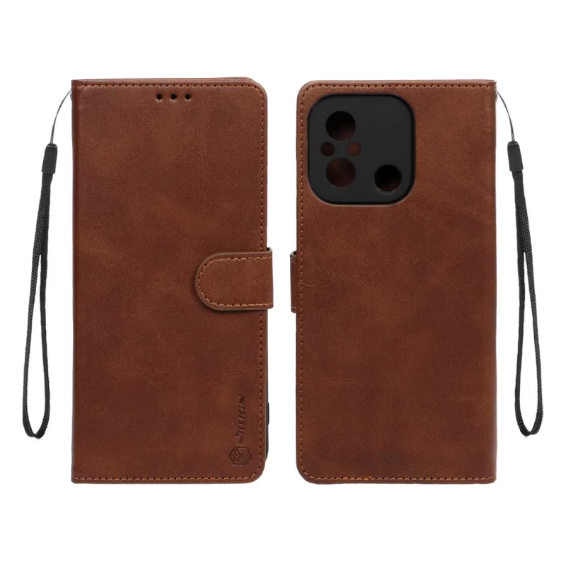 کیف موبایل مگنتی Nillkin مدل Xiaomi Redmi 12C / Redmi 11A / Poco C55 - قهوه ای - تصویر 2