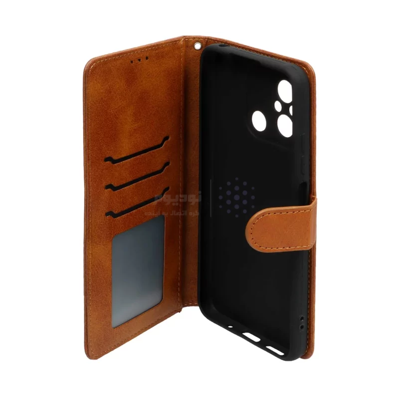 کیف موبایل مگنتی Nillkin مدل Xiaomi Redmi 12C / Redmi 11A / Poco C55 - عسلی - تصویر 3
