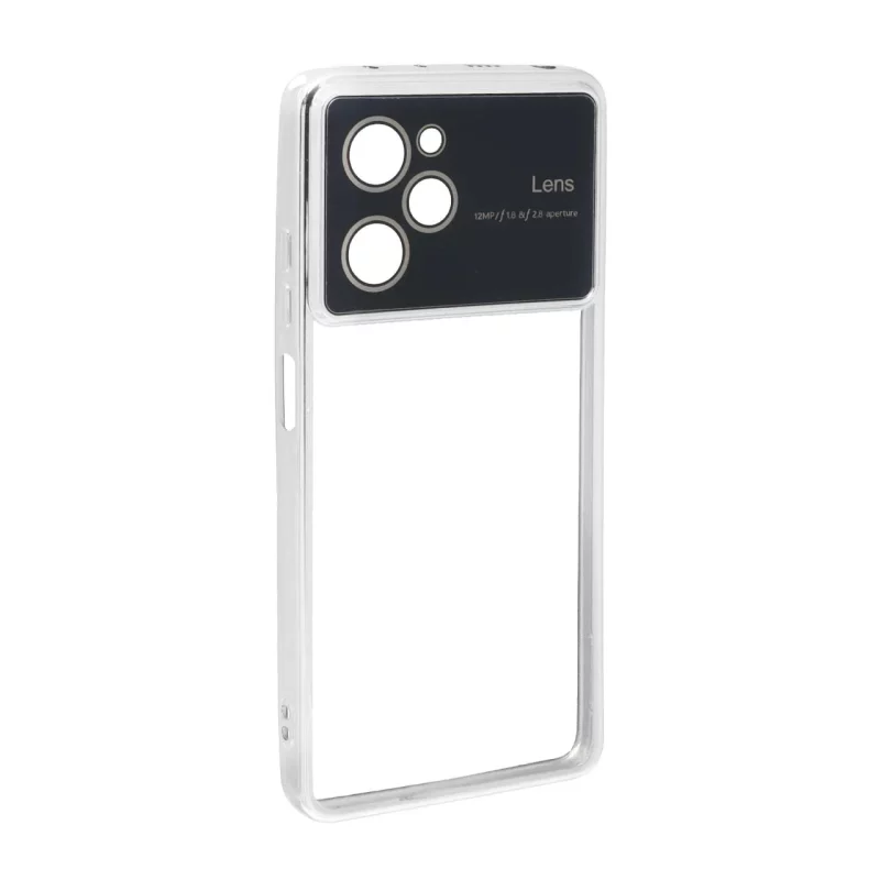 قاب دور رنگی محافظ لنز شیشه ای Xiaomi Poco X5 Pro 5G - نقره ای - تصویر 2