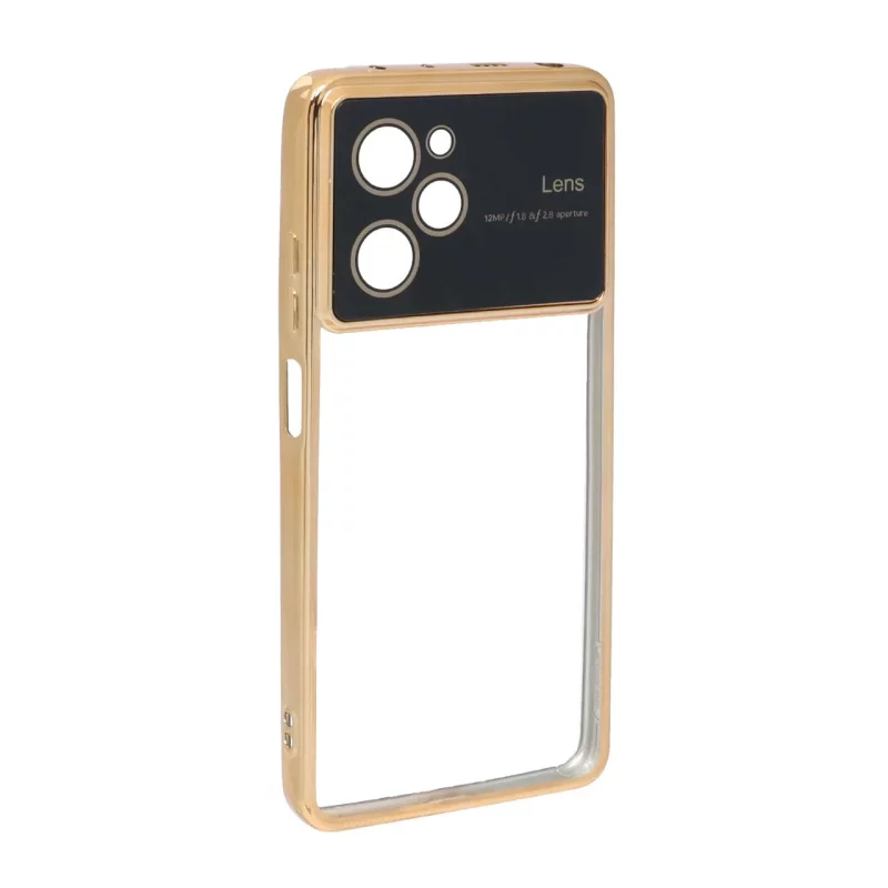 قاب دور رنگی محافظ لنز شیشه ای Xiaomi Poco X5 Pro 5G - طلایی - تصویر 2