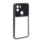 قاب دور رنگی محافظ لنز شیشه ای Xiaomi Redmi A1 Plus / Redmi A2 Plus - مشکی