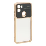 قاب دور رنگی محافظ لنز شیشه ای Xiaomi Redmi A1 Plus / Redmi A2 Plus - طلایی