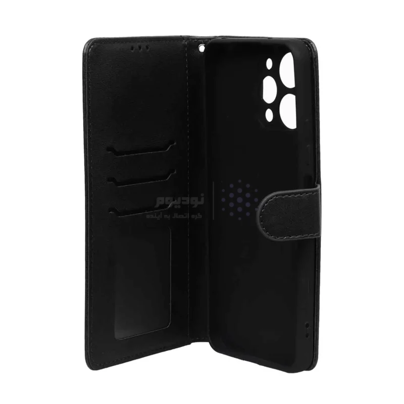کیف موبایل مگنتی Nillkin مدل Xiaomi Redmi 12 / Poco M6 Pro 5G - مشکی - تصویر 3