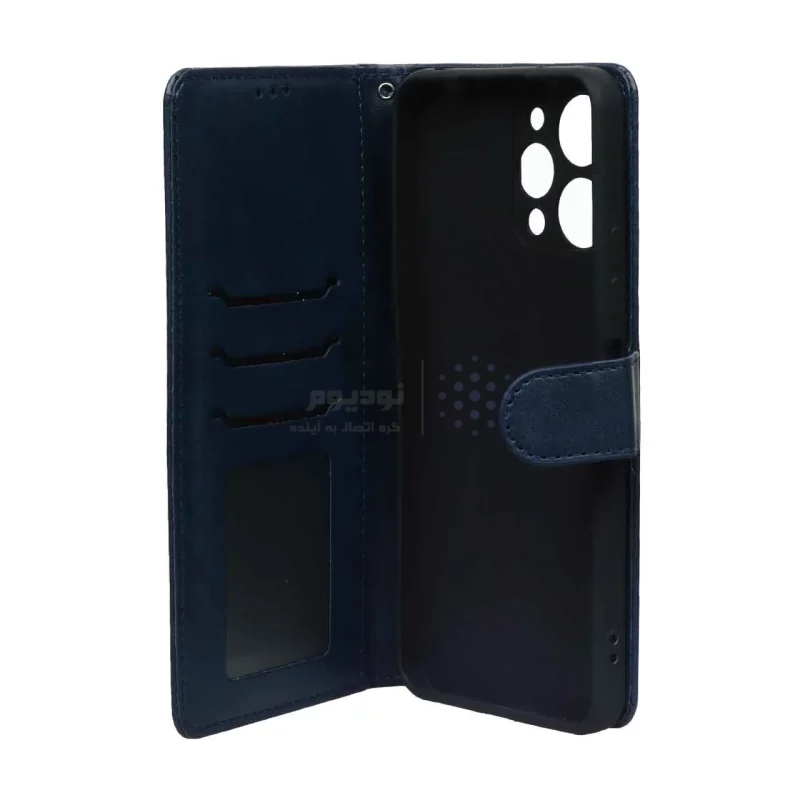 کیف موبایل مگنتی Nillkin مدل Xiaomi Redmi 12 / Poco M6 Pro 5G - سرمه ای - تصویر 3