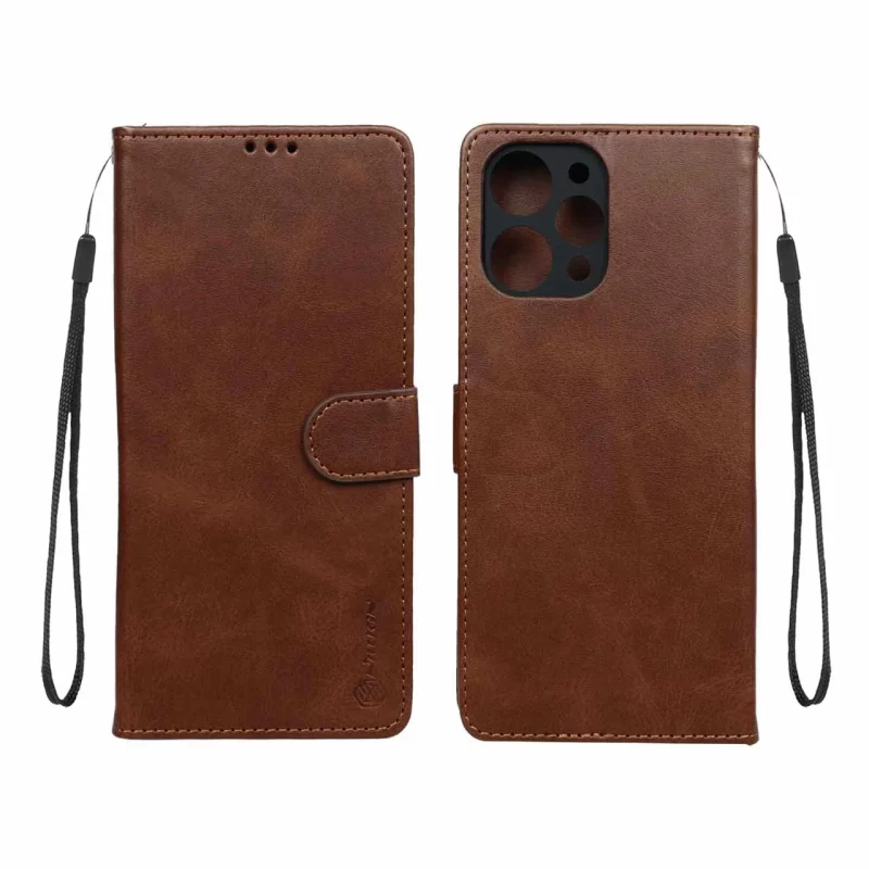 کیف موبایل مگنتی Nillkin مدل Xiaomi Redmi 12 / Poco M6 Pro 5G - قهوه ای - تصویر 2