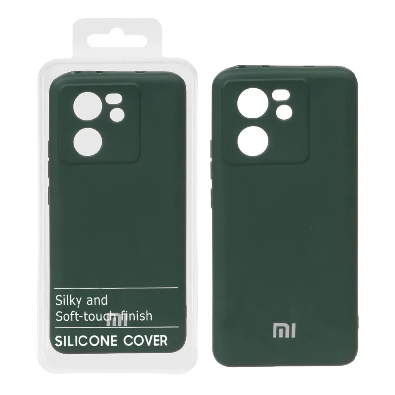 قاب نیو سیلیکون محافظ لنزدار RFF مدل Xiaomi Mi 13t / 13t Pro - سبز تیره (پک دار) - تصویر 2