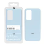 قاب سیلیکونی پاک کنی اورجینال درجه یک Xiaomi Mi 12T / Mi 12T Pro / Redmi K50 - آبی روشن (پک دار)