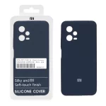 قاب سیلیکونی پاک کنی اورجینال درجه یک Xiaomi Poco X5 / Redmi Note 12 5G - سرمه ای (پک دار)