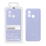 قاب سیلیکونی پاک کنی اورجینال درجه یک Xiaomi Redmi 12C / Redmi 11A / Poco C55 - یاسی (پک دار)