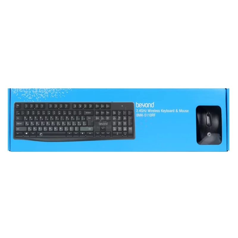 کیبورد و ماوس بی سیم Beyond مدل BMK-5110RF - مشکی - تصویر 13