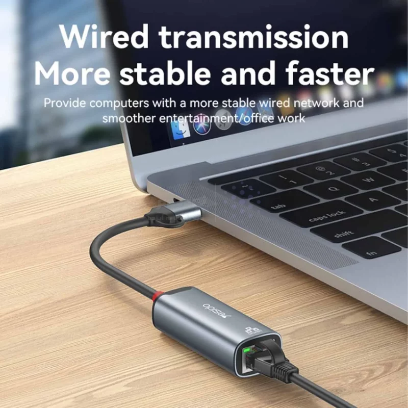 هاب 2 پورت yesido USB3.0 مدل HB26 - خاکستری (گارانتی 18 ماه تعویض نیکان همراه) - تصویر 3