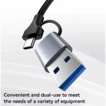 هاب 2 پورت yesido USB3.0 مدل HB26 - خاکستری (گارانتی 18 ماه تعویض نیکان همراه) - تصویر 4