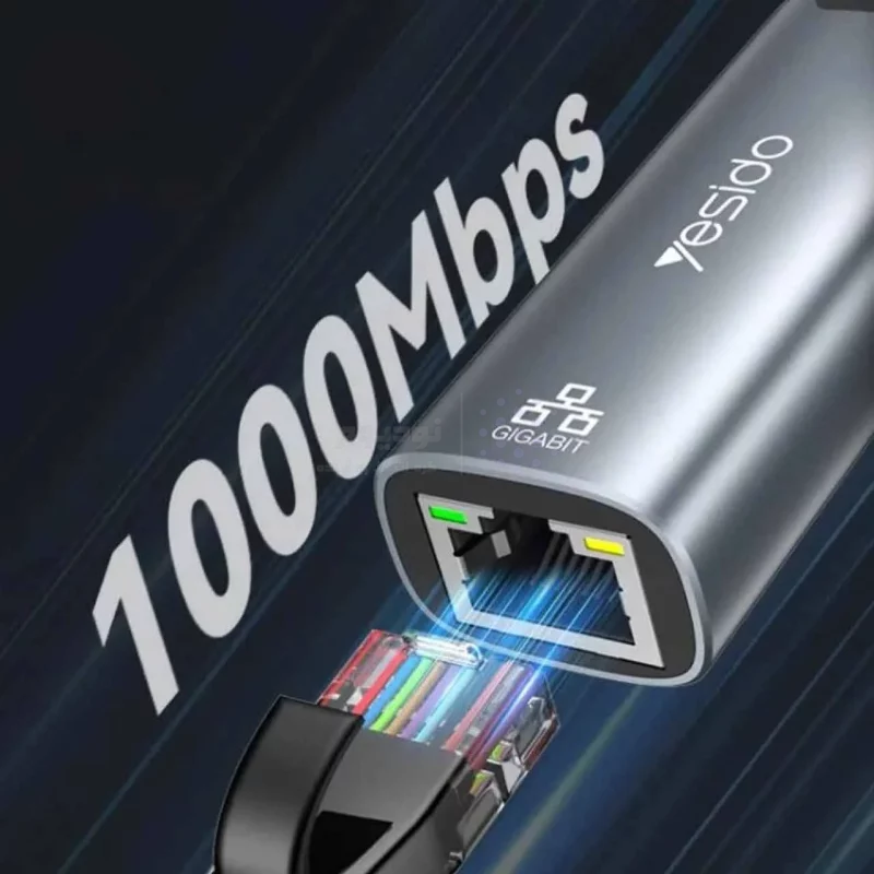 هاب 2 پورت yesido USB3.0 مدل HB26 - خاکستری (گارانتی 18 ماه تعویض نیکان همراه) - تصویر 8