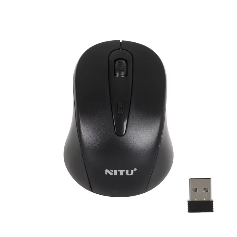ماوس بی سیم Nitu مدل NWM03 - مشکی (گارانتی 18 ماه تعویض نیکان همراه) - تصویر 2