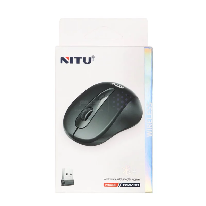 ماوس بی سیم Nitu مدل NWM03 - مشکی (گارانتی 18 ماه تعویض نیکان همراه) - تصویر 6