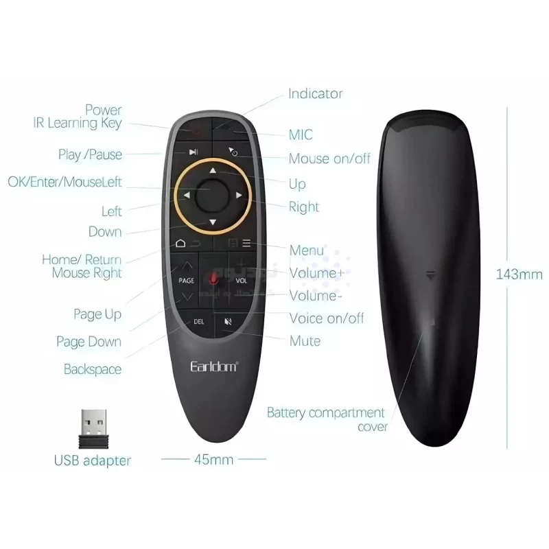 ریموت Earldom Air Mouse مدل ET-RM01 - تصویر 4