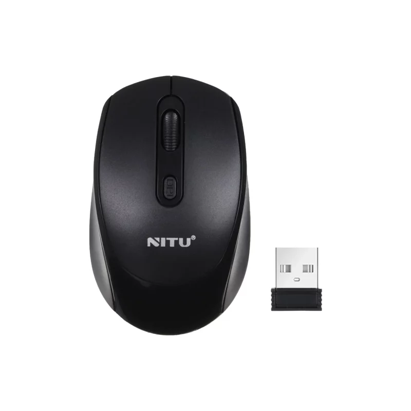 ماوس بی سیم Nitu مدل NWM05 - مشکی (گارانتی 18 ماه تعویض نیکان همراه) - تصویر 2