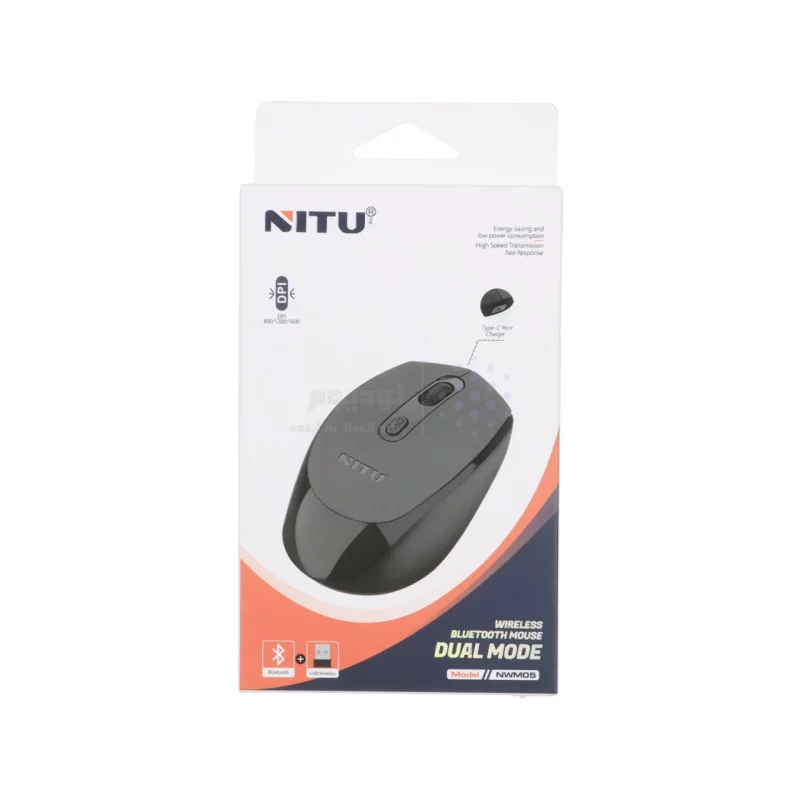 ماوس بی سیم Nitu مدل NWM05 - مشکی (گارانتی 18 ماه تعویض نیکان همراه) - تصویر 7
