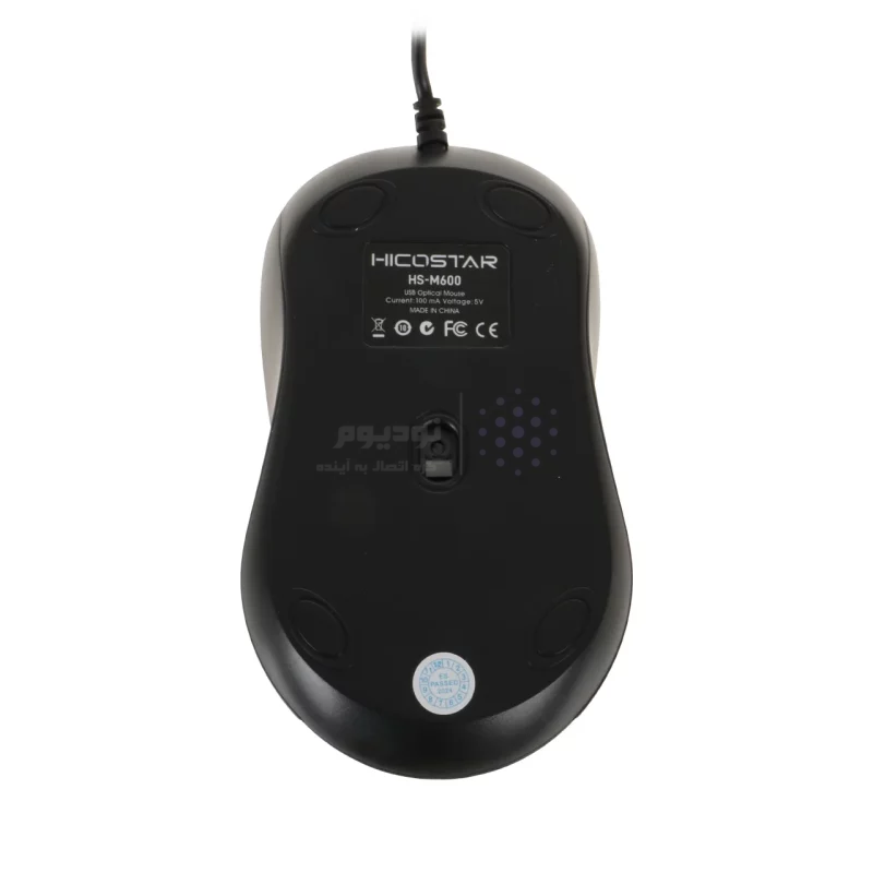 ماوس باسیم Hicostar مدل HS-M600 - مشکی - تصویر 4