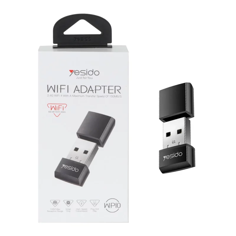 دانگل وای فای بی سیم Yesido مدل WP10 - مشکی (گارانتی 18 ماه تعویض نیکان همراه) - تصویر 2