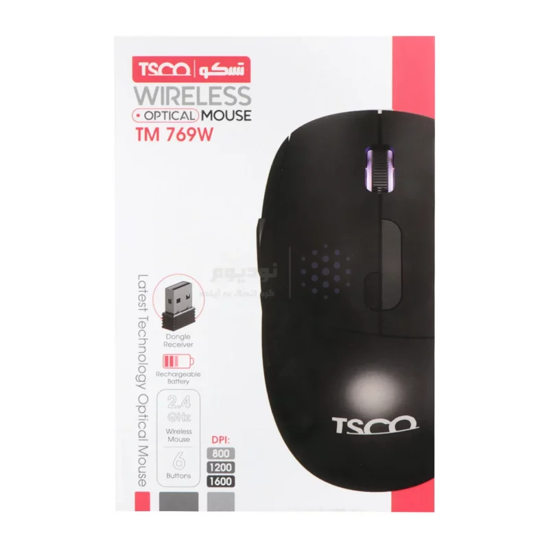 ماوس بی سیم TSCO مدل TM 769W - مشکی - تصویر 8