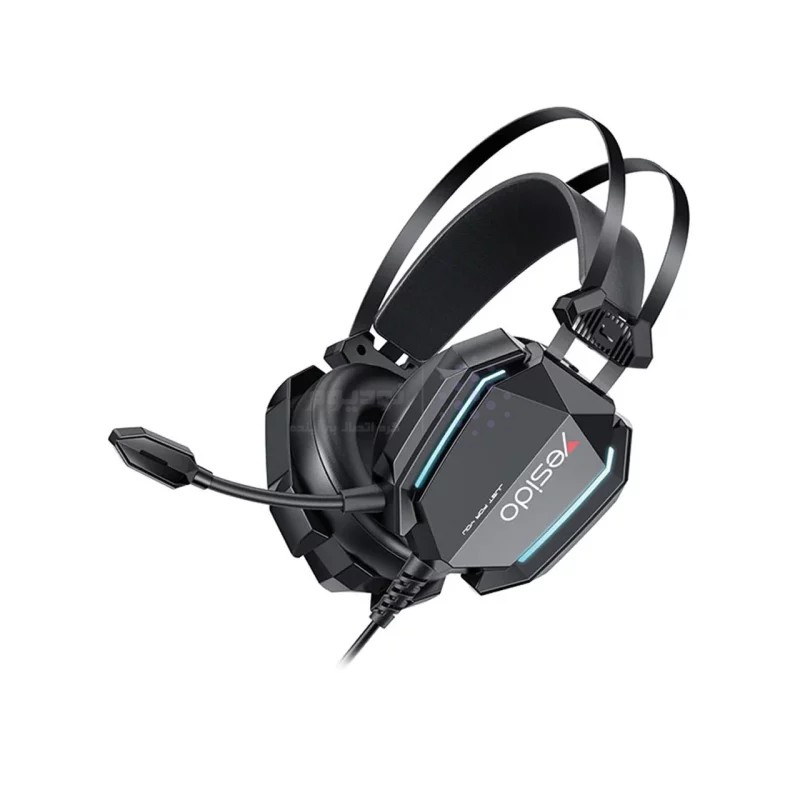 هدفون باسیم گیمینگ Yesido مدل EK03 ، با نورپردازی RGB - مشکی (گارانتی 18 ماه تعویض نیکان همراه) - تصویر 6