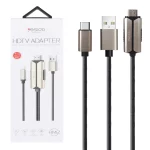 کابل 2 متری Yesido Lightning To HDMI مدل HM12 - مشکی (گارانتی 18 ماه تعویض نیکان همراه)