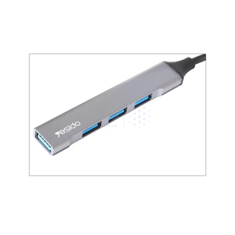 هاب 4 پورت Yesido Type-C مدل HB17 - خاکستری (گارانتی 18 ماه تعویض نیکان همراه) - تصویر 3