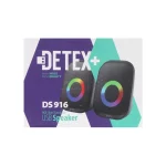 اسپیکر دوتکه رومیزی +DETEX مدل DS916 - مشکی - تصویر 3