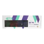 کیبورد باسیم گیمینگ +DETEX مدل DK702 - مشکی - تصویر 5