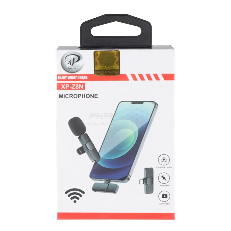 میکروفون بی سیم XP Product Type-C - مدل XP-Z8N - مشکی - RYL - تصویر 5