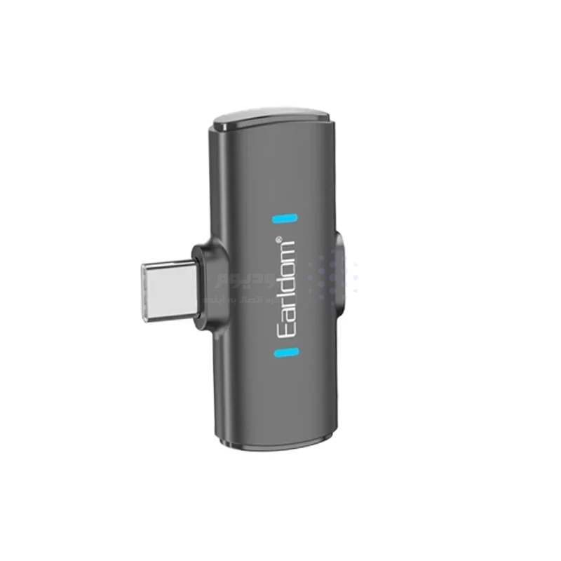 میکروفون بی سیم یقه ای Earldom Type-C مدل MC15C - مشکی - تصویر 5