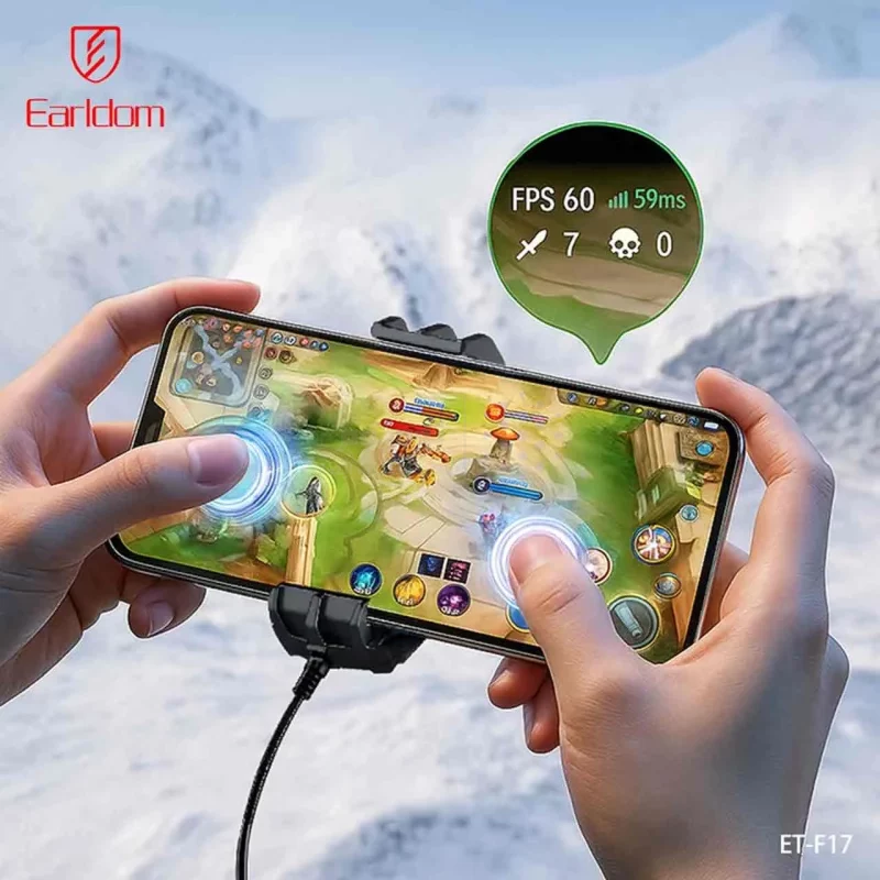 فن خنک کننده گوشی موبایل Earldom مدل F17 - مشکی - تصویر 9