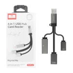 هاب 4 پورت Earldom مدل HUB16A - مشکی