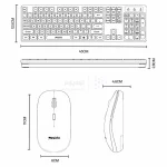 کیبورد و ماوس بی سیم Yesido مدل KB42 - مشکی (گارانتی 18 ماه تعویض نیکان همراه) - تصویر 6