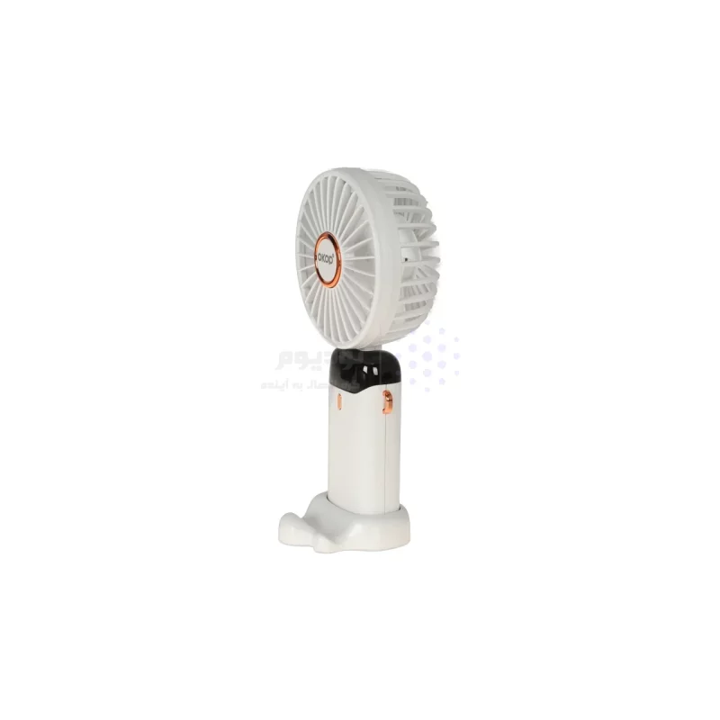 پنکه دستی قابل حمل پایه دار Okop مدل KP-F02 - سفید - تصویر 4