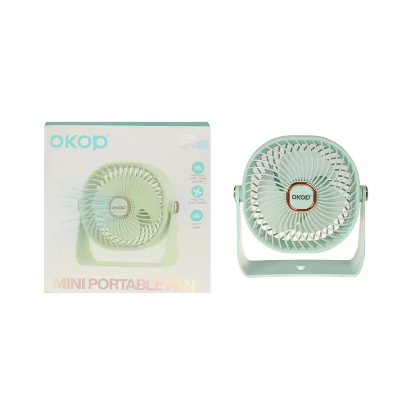 پنکه رومیزی Okop مدل KP-F05 - سبز - تصویر 2