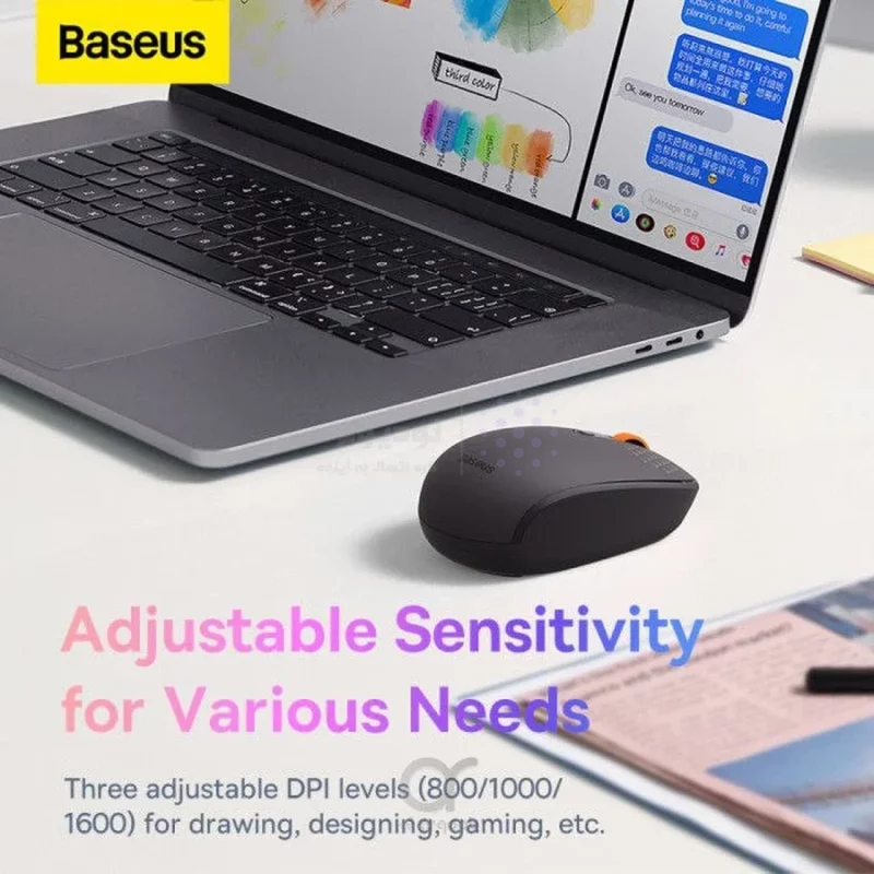ماوس بی سیم Baseus مدل F01A B01055502833-00 - خاکستری - تصویر 8